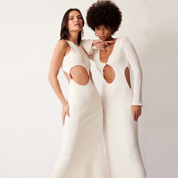 NWOT Savannah Morrow Gardenia Maxi Dress in Ivory - Picture 9 of 12